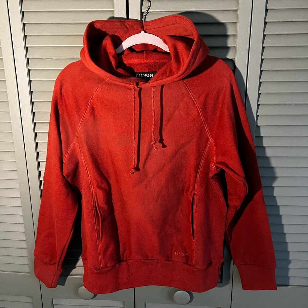 Minimalist Red Autumn Hoodie. Never worn.